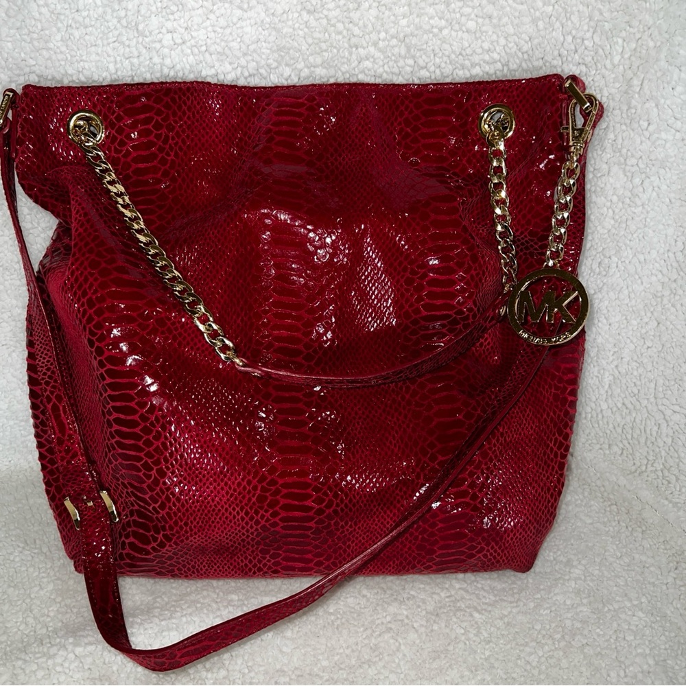 Michael Kors Red Shoulder Bag